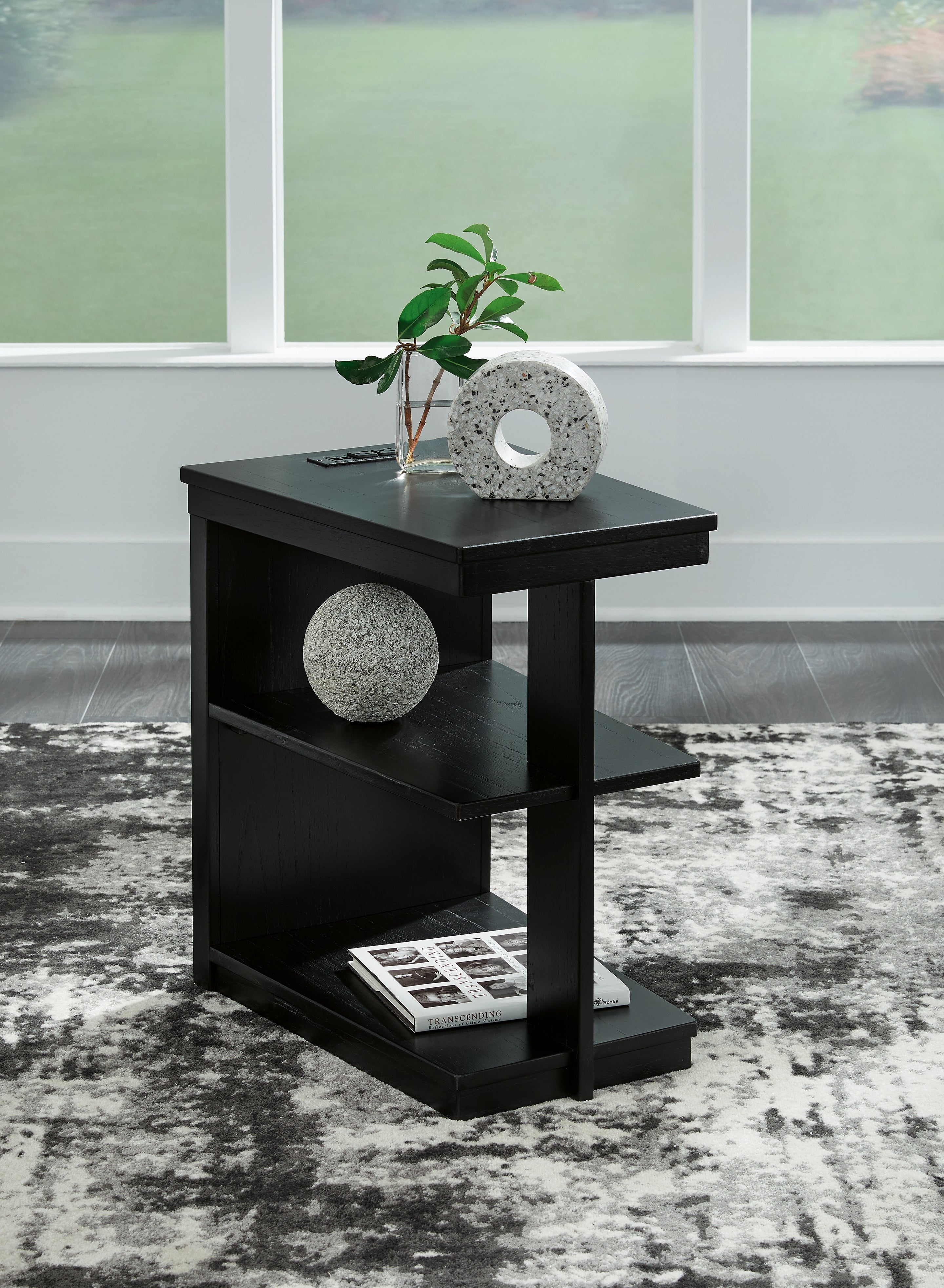 A2Z Furniture - Ashley Furniture - Winbardi Chairside End Table - Chair Side End Table / Black - T786-7