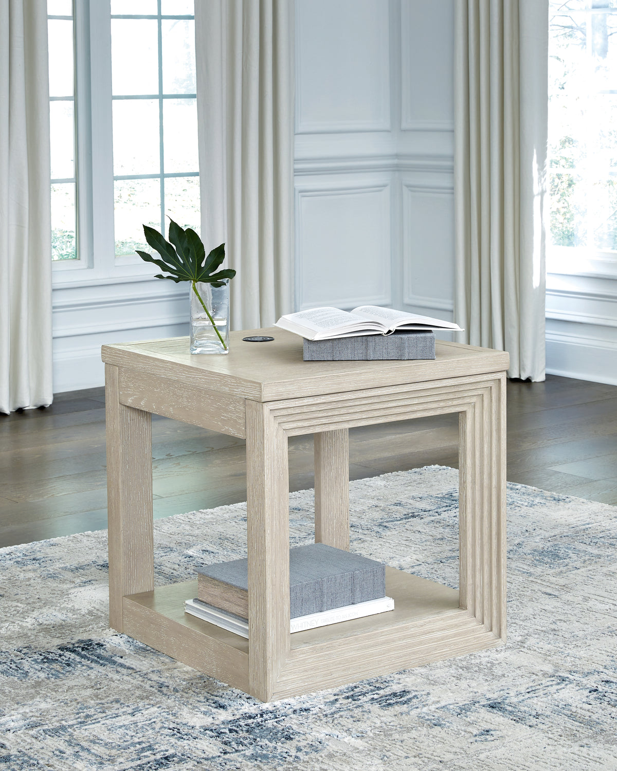 A2Z Furniture - Ashley Furniture - Marxhart End Table - Square End Table / Bisque - T791-2