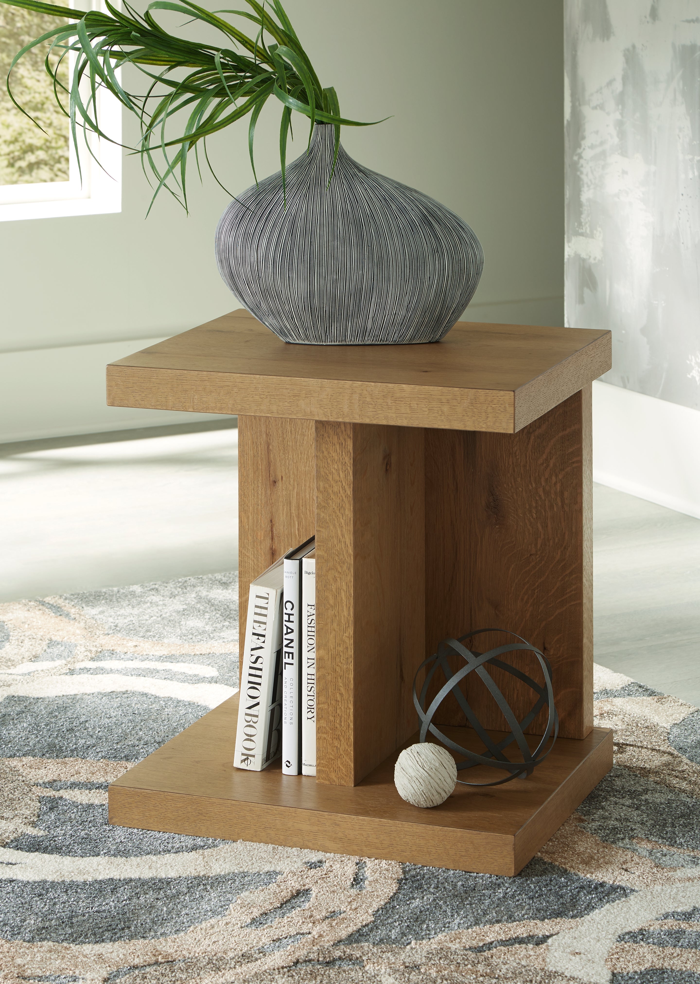 A2Z Furniture - Ashley Furniture - Brinstead Chairside End Table - Chair Side End Table / Light Brown - T839-7