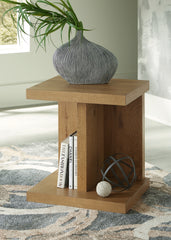 A2Z Furniture - Ashley Furniture - Brinstead Chairside End Table - Chair Side End Table / Light Brown - T839-7