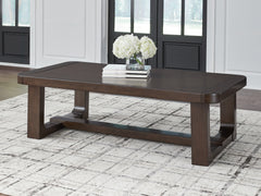 A2Z Furniture - Ashley Furniture - Breckington Coffee Table - Rectangular Cocktail Table / Dark Brown - T856-1