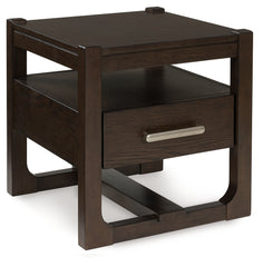A2Z Furniture - Ashley Furniture - Breckington End Table - Rectangular End Table / Dark Brown - T656-3