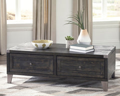 A2Z Furniture - Ashley Furniture - Todoe Coffee Table with Lift Top - Lift Top Cocktail Table / Dark Gray - T901-9