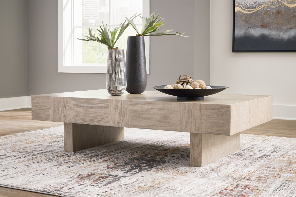 A2Z Furniture - Ashley Furniture - Jorlaina Coffee Table - Square Cocktail Table / Light Grayish Brown - T622-8