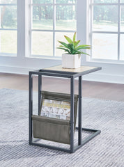 A2Z Furniture - Ashley Furniture - Freslowe Chairside End Table - Chair Side End Table / Light Brown/Black - T931-107