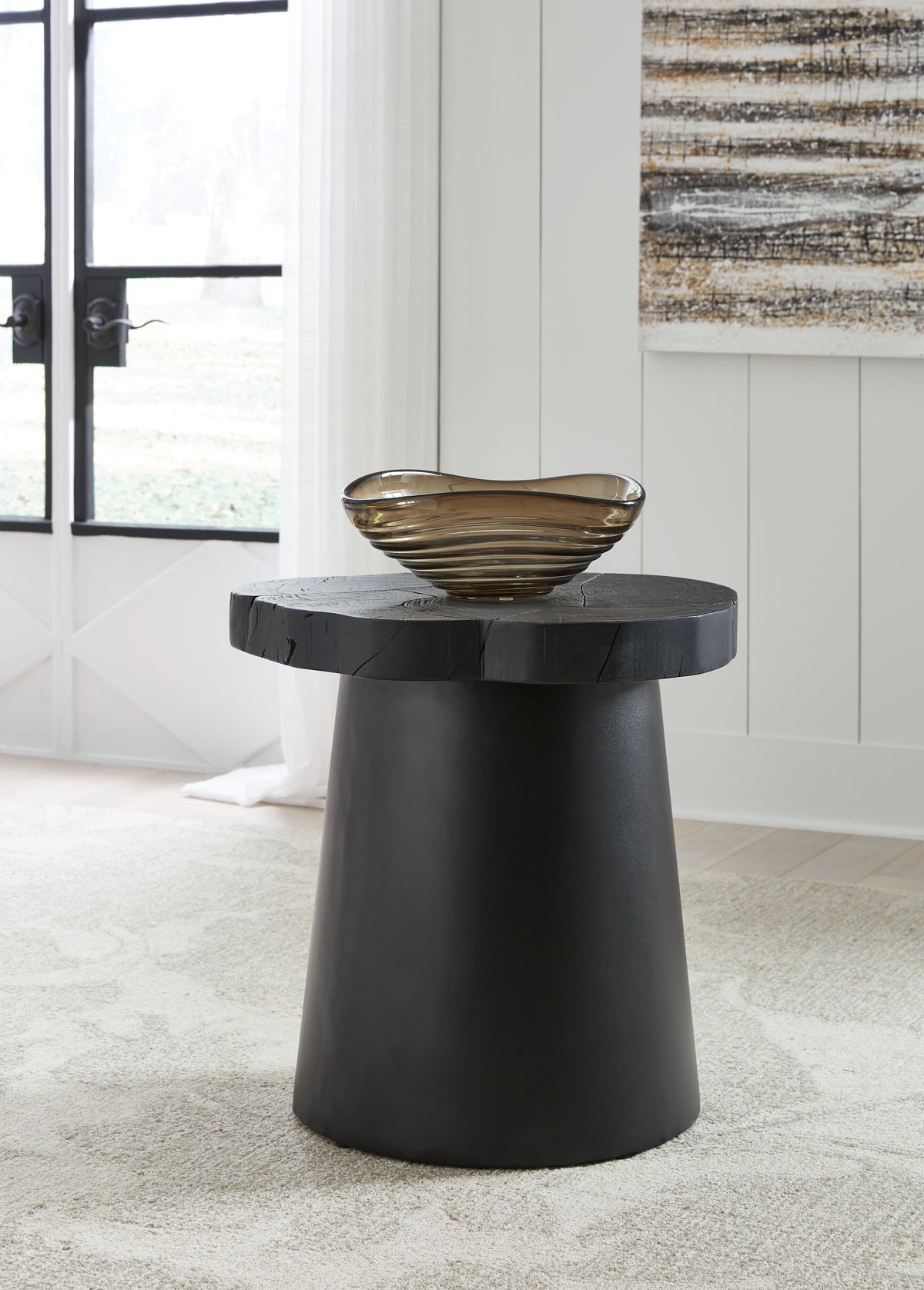 A2Z Furniture - Ashley Furniture - Wimbell End Table - Round End Table / Black - T970-6