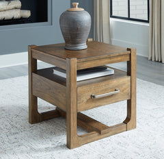 A2Z Furniture - Ashley Furniture - Cabalynn End Table - Square End Table / Light Brown - T974-2