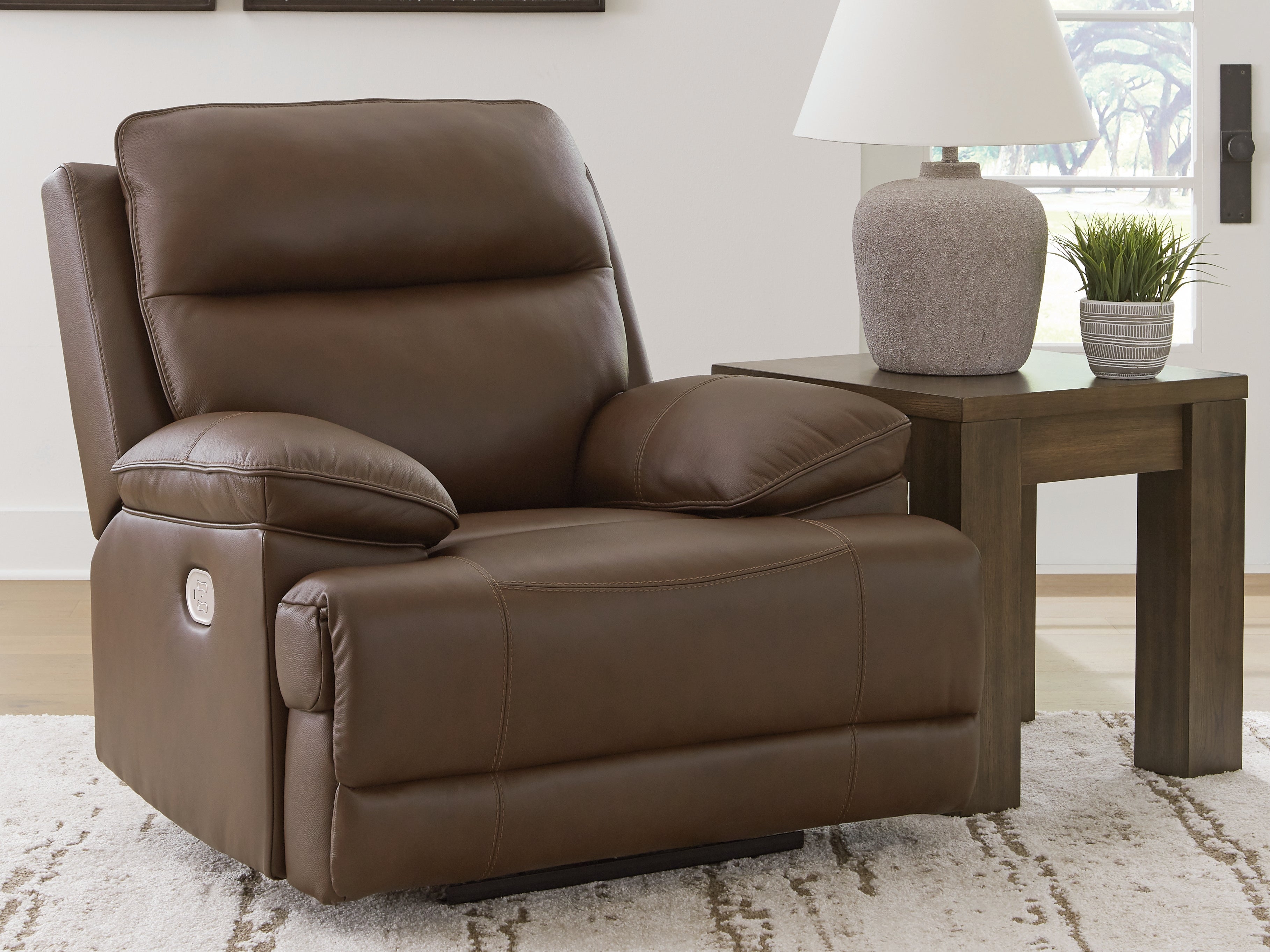 A2Z Furniture - Ashley Furniture - VonRyan Living Room - PWR REC Sofa with ADJ Headrest / Tobacco - U1040015