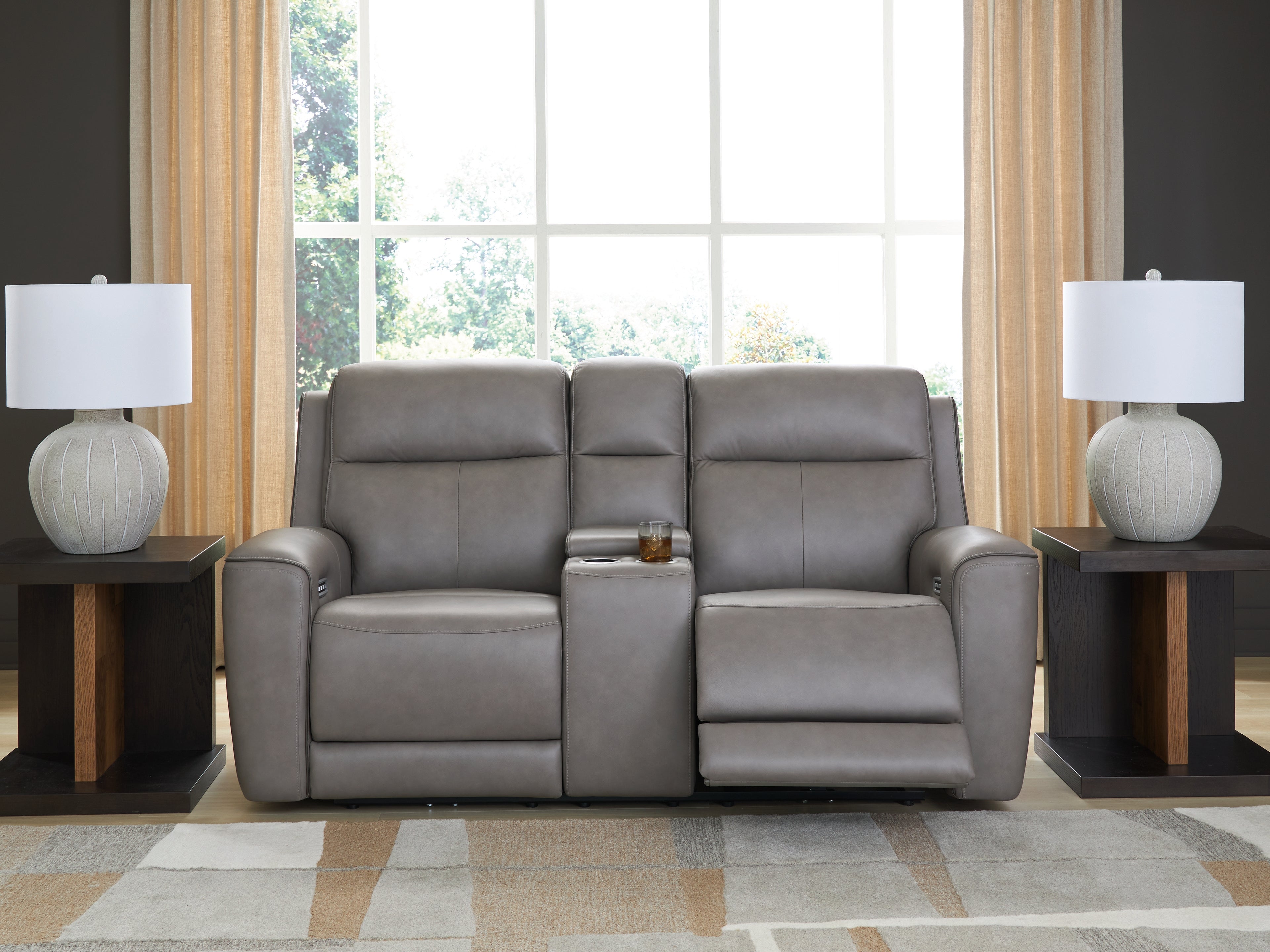 A2Z Furniture - Ashley Furniture - 5Z-Comfort Living Room - PWR REC Loveseat/CON/ADJ HDRST / Coin - PCU1090018