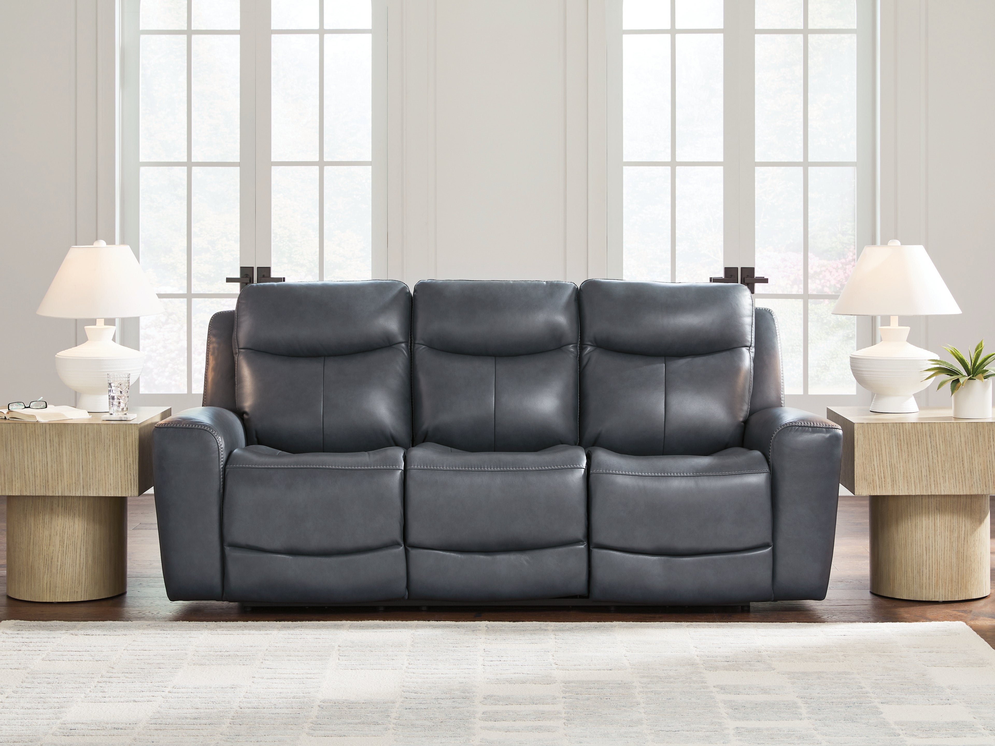 A2Z Furniture - Ashley Furniture - Next Move Living Room - PWR REC Sofa with ADJ Headrest / Admiral - PCU1210015
