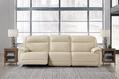 A2Z Furniture - Ashley Furniture - Double Deal Sectional - 7-Piece Reclining Sectional with 2 Consoles / Almond - U13001S9