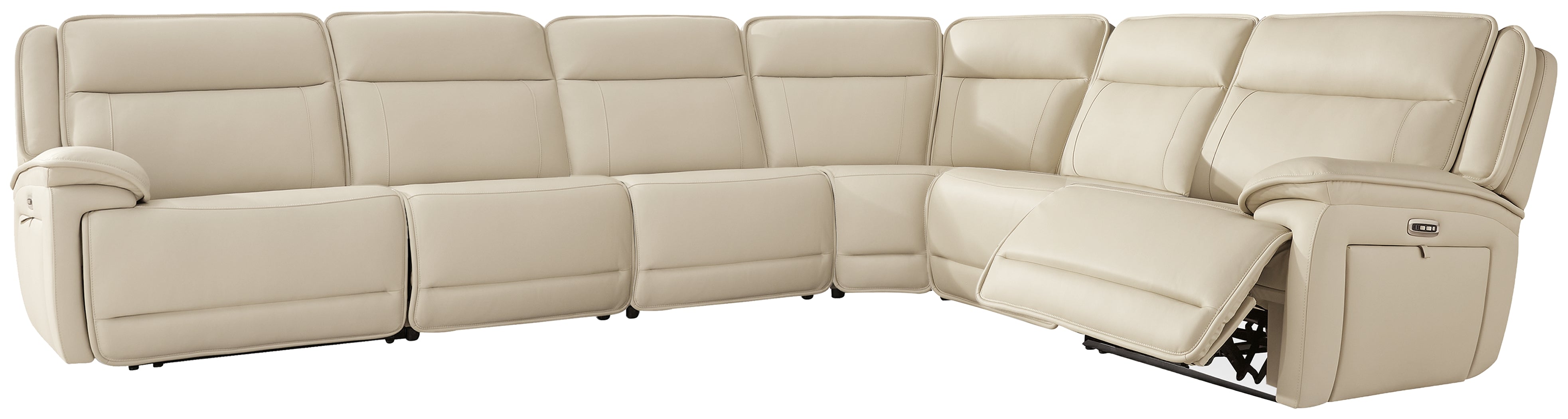A2Z Furniture - Ashley Furniture - Double Deal Sectional - 6-Piece Reclining Sectional / Almond - U13001S7