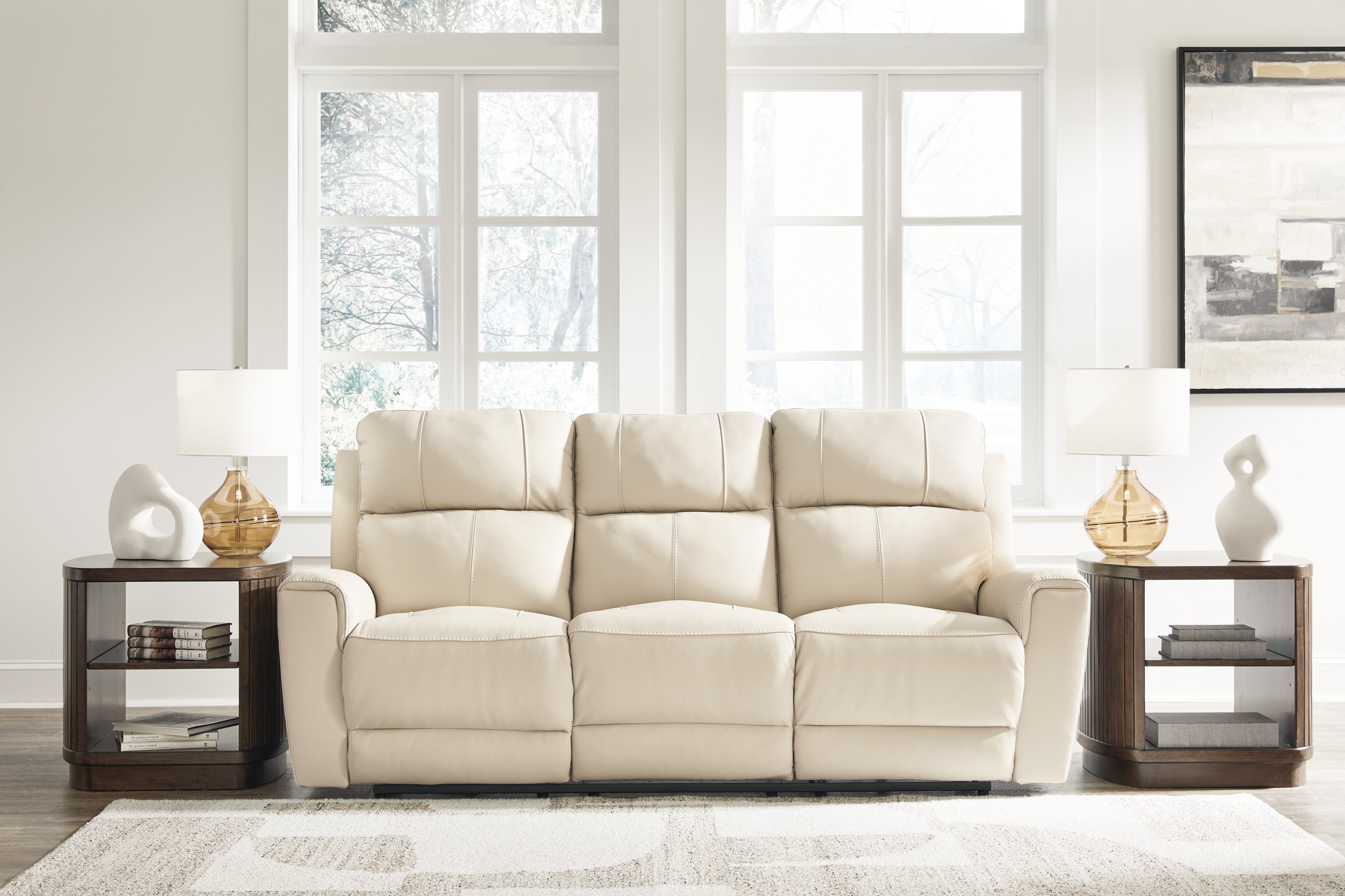 A2Z Furniture - Ashley Furniture - Dahlmoore Living Room - Reclining Power Sofa / Almond - U1320087