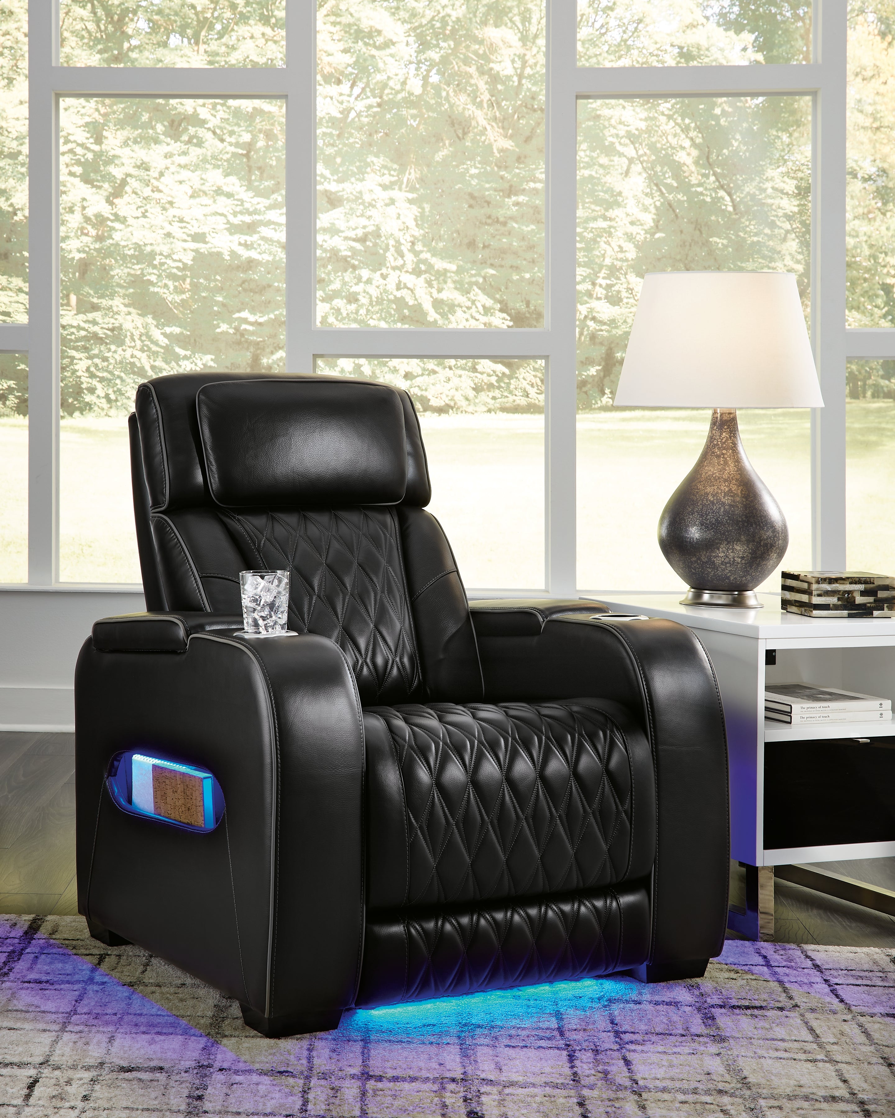 A2Z Furniture - Ashley Furniture - Boyington Living Room - PWR Recliner/ADJ Headrest / Black - U2710613