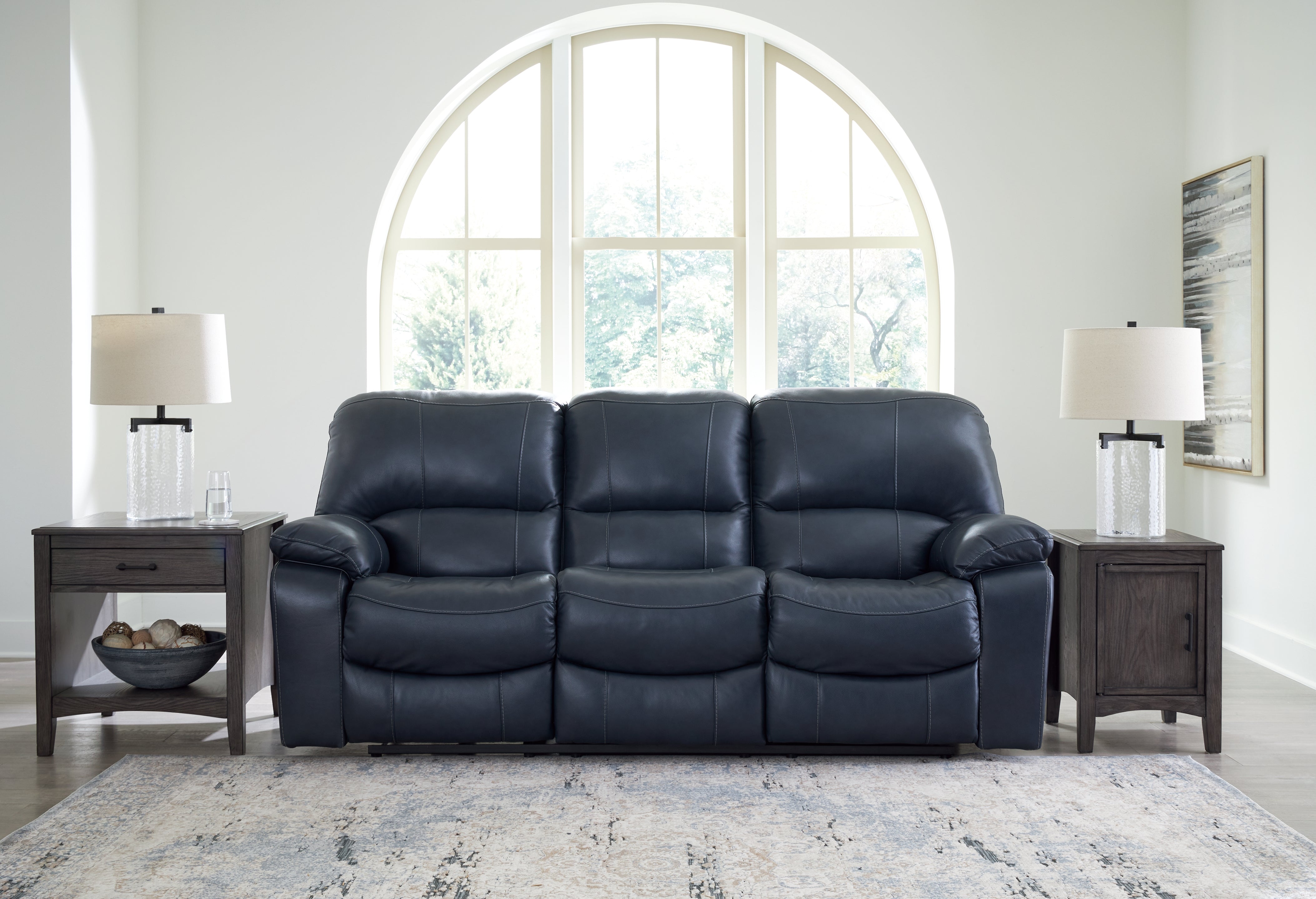 A2Z Furniture - Ashley Furniture - Leesworth Living Room - Reclining Power Sofa / Ocean - U4380987