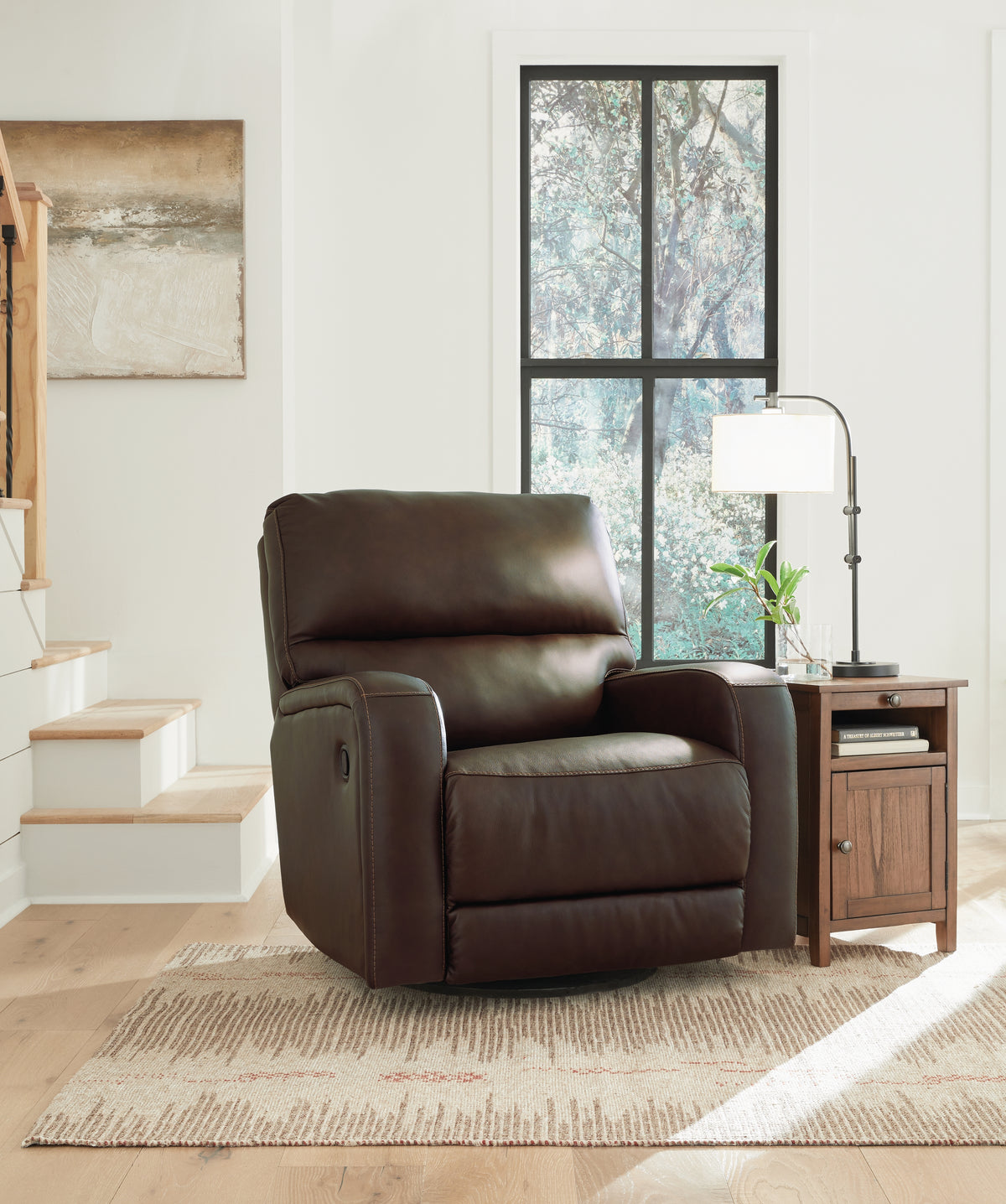 A2Z Furniture - Ashley Furniture - Emberla Living Room - Swivel Glider Recliner / Coffee - U4480561