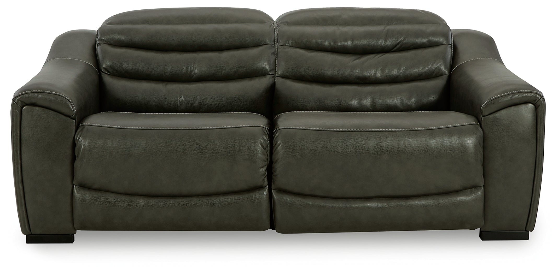 A2Z Furniture - Ashley Furniture - Center Line Sectional - 2-Piece Power Reclining Sectional Loveseat / Dark Gray - U63404S1