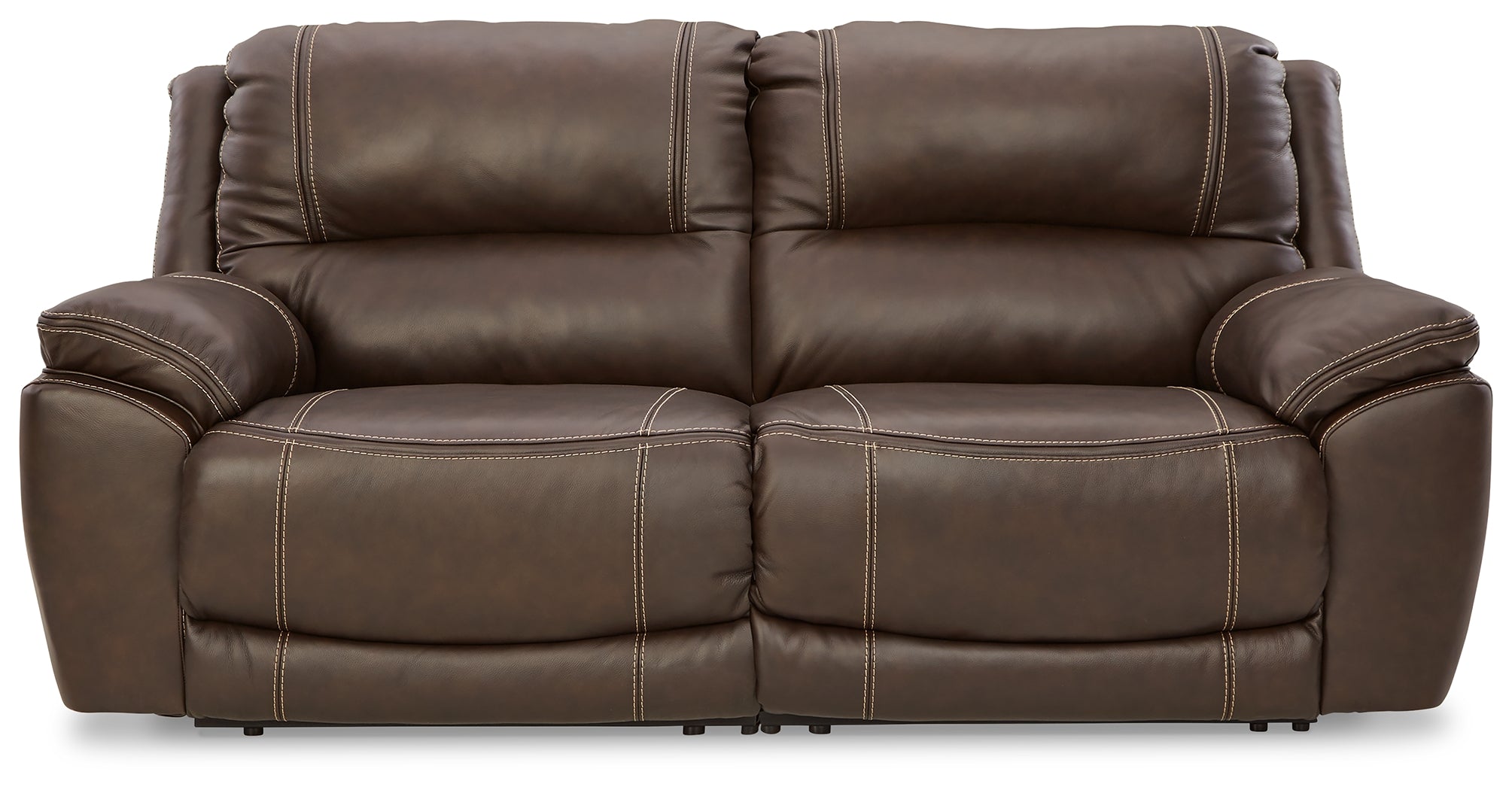 A2Z Furniture - Ashley Furniture - Dunleith Sectional - 2-Piece Power Reclining Sectional Loveseat / Chocolate - U71604S3