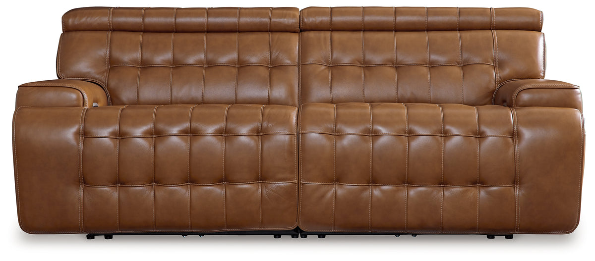 A2Z Furniture - Ashley Furniture - Temmpton Sectional - 2-Piece Power Reclining Sectional Loveseat / Chocolate - U92708S1