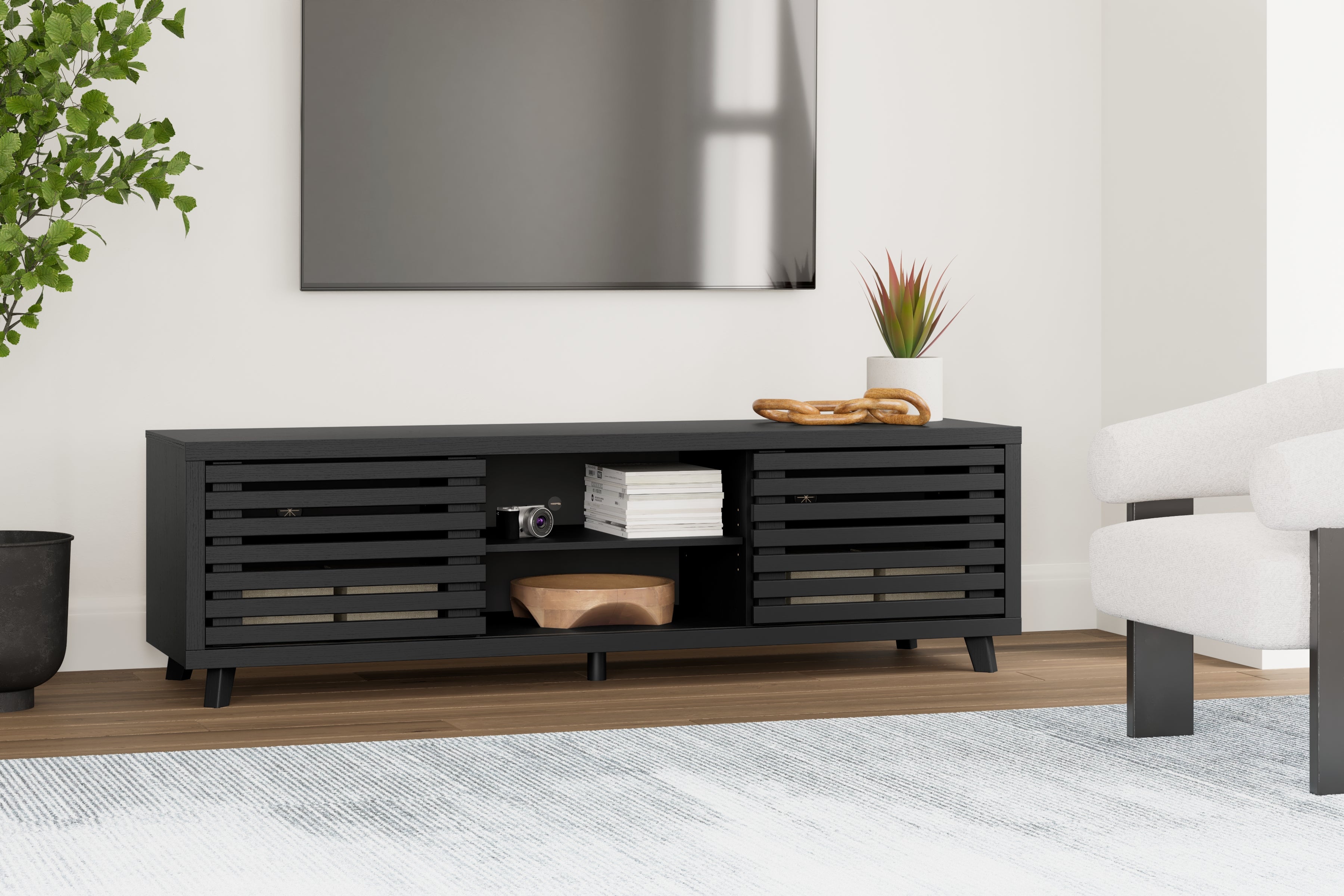 A2Z Furniture - Ashley Furniture - Danziar TV Stand - 72" / Black - W1013-68