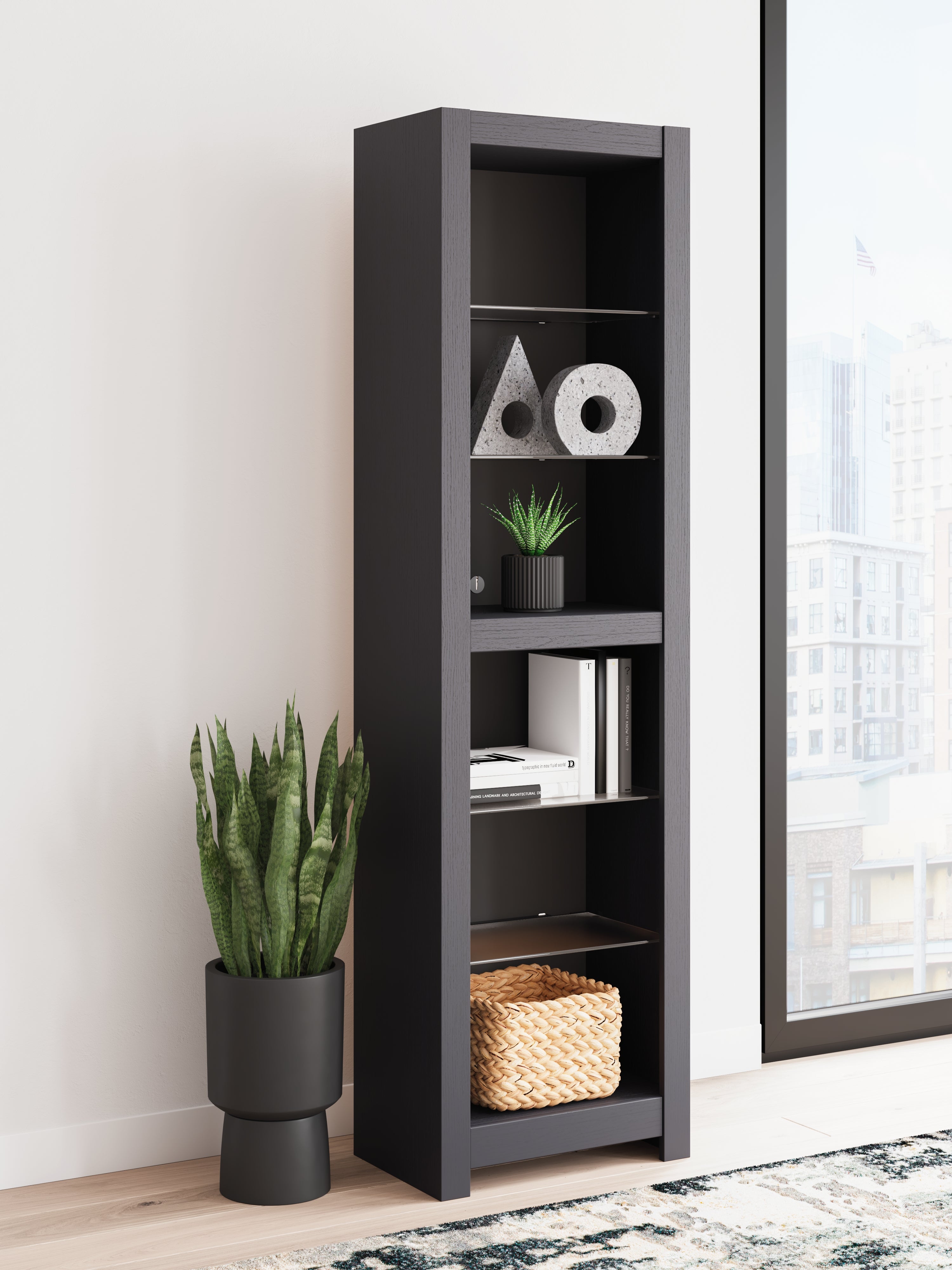 A2Z Furniture - Ashley Furniture - Cayberry Entertainment Center - Pier / Black - W2721-24