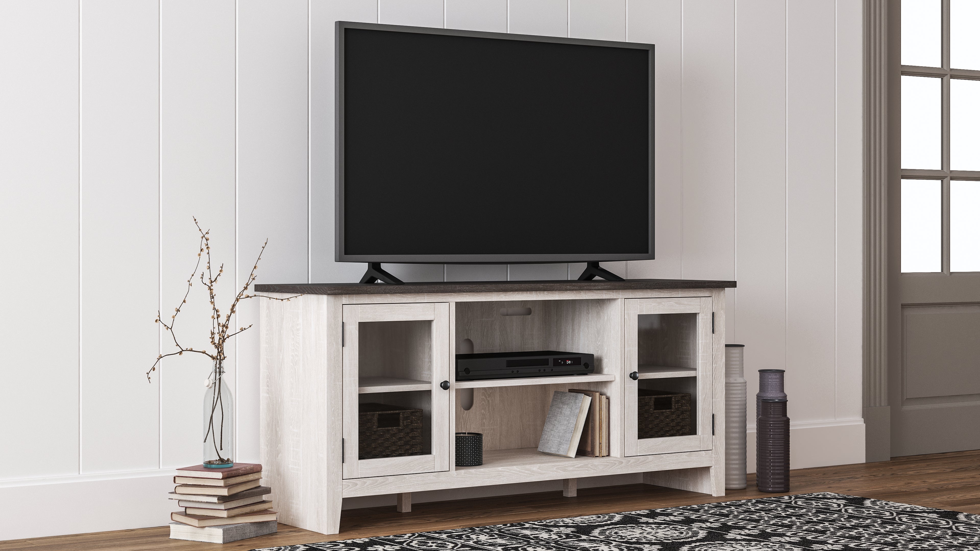 A2Z Furniture - Ashley Furniture - Dorrinson 60" TV Stand - 60" / Two-tone - W287-68