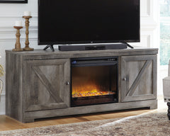 A2Z Furniture - Ashley Furniture - Wynnlow 63" TV Stand with Electric Fireplace - 63" TV Stand with Electric Fireplace / Gray - W440W4
