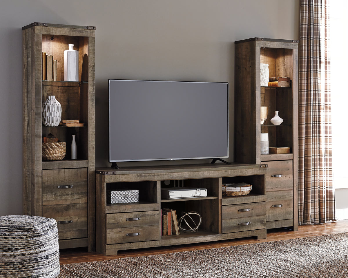 A2Z Furniture - Ashley Furniture - Trinell 3-Piece Entertainment Center - 3-Piece Entertainment Center / Brown - W446W18