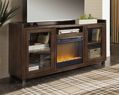 A2Z Furniture - Ashley Furniture - Starmore 70" TV Stand with Electric Fireplace - 70" TV Stand with Electric Fireplace / Brown - W633W4