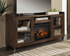 A2Z Furniture - Ashley Furniture - Starmore 70" TV Stand with Electric Fireplace - 70" TV Stand with Electric Fireplace / Brown - W633W5