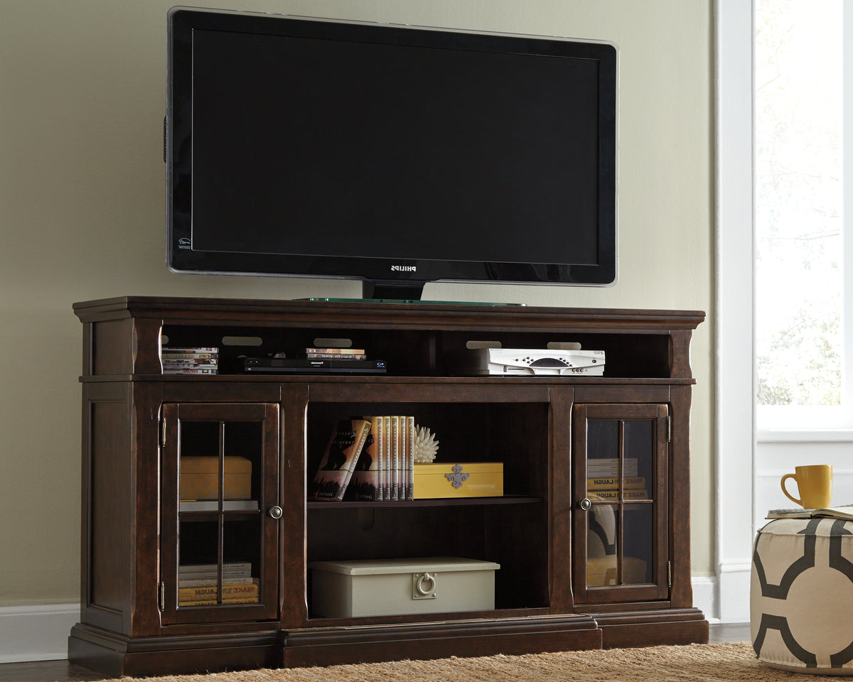 A2Z Furniture - Ashley Furniture - Roddinton 72" TV Stand - 72" / Dark Brown - W701-88