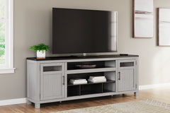 A2Z Furniture - Ashley Furniture - Darborn 88" TV Stand - 88" / Gray/Brown - W796-68