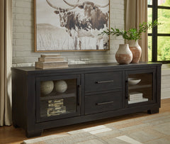 A2Z Furniture - Ashley Furniture - Galliden 80" TV Stand - 80" / Black - W841-168